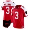 Miyan Williams Jersey #3 Ohio State Buckeyes College Football Stitched Vapor Limited Ohio Patch Red Alternate 4 Miyan Williams Jersey #3 Ohio State Buckeyes College Football Stitched Vapor Limited Ohio Patch Red Alternate