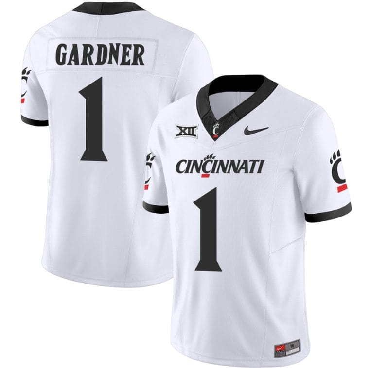 Sauce Gardner Jersey #1 Cincinnati Bearcats Vapor Limited College Football All Stitched White 1 Sauce Gardner Jersey #1 Cincinnati Bearcats Vapor Limited College Football All Stitched White