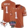 Xavier Worthy Jersey #1 Texas Longhorns Sugar Bowl Patch Vapor Football Texas Orange 4 Xavier Worthy Jersey #1 Texas Longhorns Sugar Bowl Patch Vapor Football Texas Orange