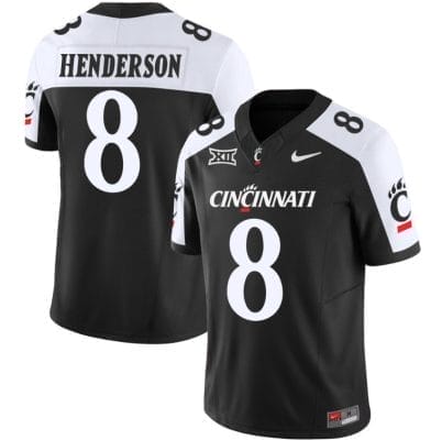 Xzavier Henderson Jersey #8 Cincinnati Bearcats Vapor Limited College Football All Stitched Black Alternate 8 Xzavier Henderson Jersey #8 Cincinnati Bearcats Vapor Limited College Football All Stitched Black Alternate