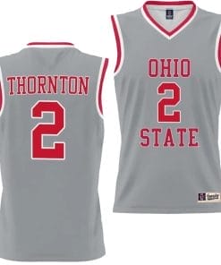 Bruce Thornton Jersey #2 Ohio State Buckeyes College Basketball Lightweight Gray