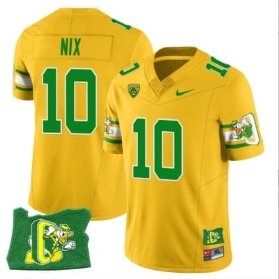 Bo Nix Jersey #10 Oregon Ducks ‘Mighty Oregon’ Throwback Football Oregon State Yellow 10 Bo Nix Jersey #10 Oregon Ducks ‘Mighty Oregon’ Throwback Football Oregon State Yellow