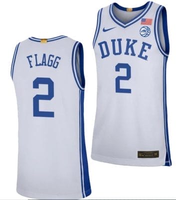 Cooper Flagg Jersey #2 Duke Blue Devils College Basketball White 8 Cooper Flagg Jersey #2 Duke Blue Devils College Basketball White