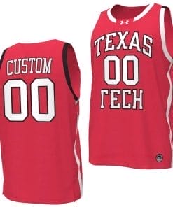 Custom Texas Tech Red Raiders Jersey Name and Number Basketball uniform Red