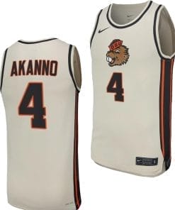 Dexter Akanno Jersey #4 Oregon State Beavers College Basketball Replica Uniform White