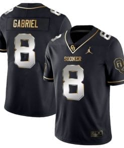 Dillon Gabriel Jersey #8 Oklahoma Sooners College Football Stitched Black Gold