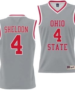Jacy Sheldon Jersey #4 Ohio State Buckeyes College Basketball Lightweight Gray