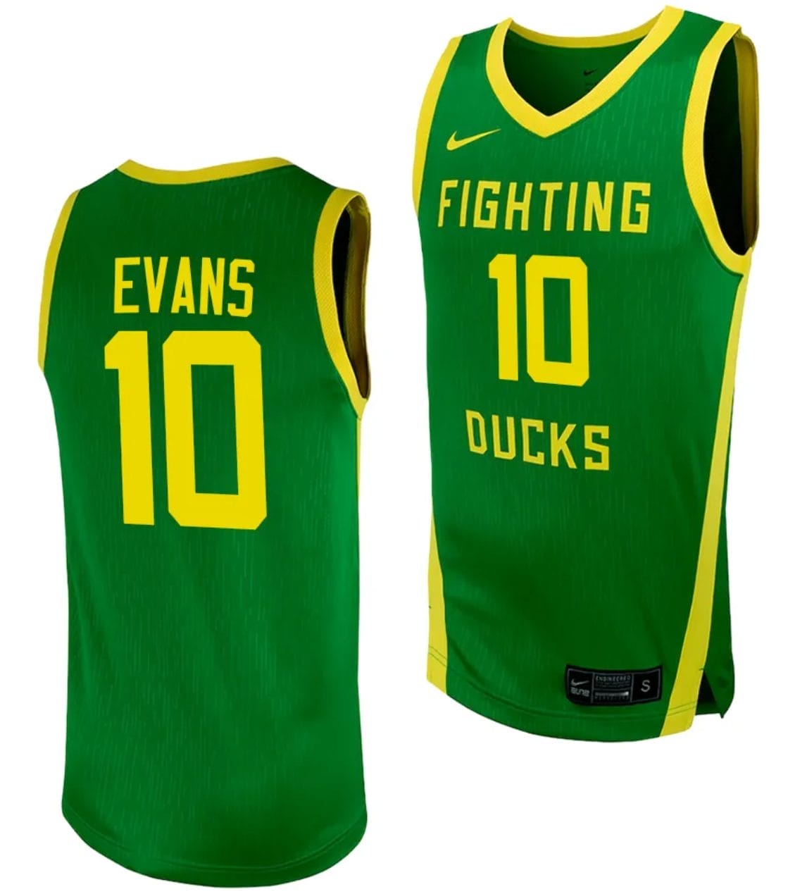 Kwame Evans Jersey #10 Oregon Ducks Replica College Basketball uniform Green 1 Kwame Evans Jersey #10 Oregon Ducks Replica College Basketball uniform Green