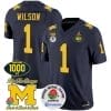 Roman Wilson Jersey #1 Michigan Wolverines Vapor Stitched 1000 Wins Rose Bowl Patch Navy 5 Roman Wilson Jersey #1 Michigan Wolverines Vapor Stitched 1000 Wins Rose Bowl Patch Navy