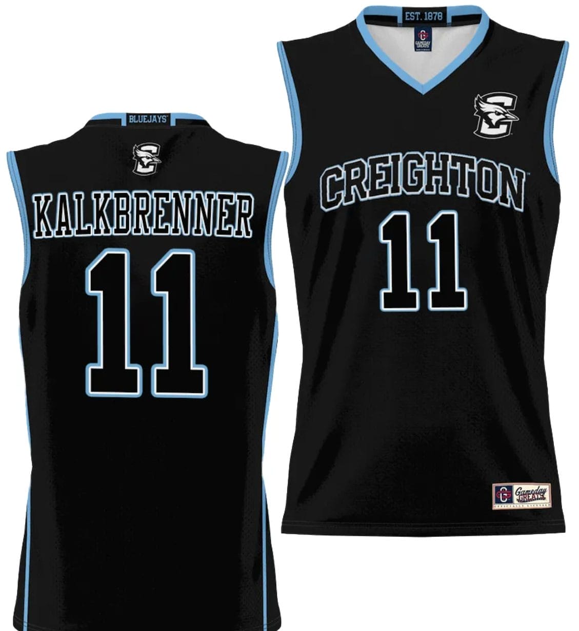 Ryan Kalkbrenner Jersey #11 Creighton Bluejays College NIL Basketball Lightweight Black 1 Ryan Kalkbrenner Jersey #11 Creighton Bluejays College NIL Basketball Lightweight Black