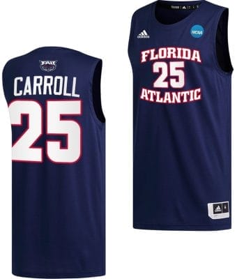 Tre Carroll Jersey #25 FAU Owls NCAA March Madness Alternate Basketball Navy 8 Tre Carroll Jersey #25 FAU Owls NCAA March Madness Alternate Basketball Navy