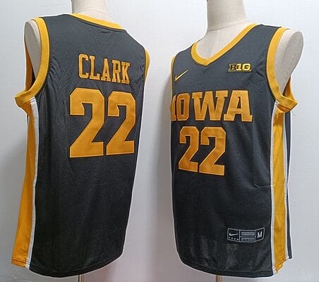 Caitlin Clark Jersey #22 Iowa Hawkeyes Ncaa College Basketball Black Gold 8 Caitlin Clark Jersey #22 Iowa Hawkeyes Ncaa College Basketball Black Gold