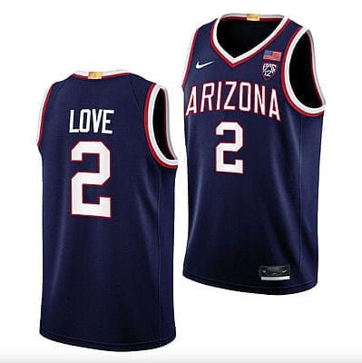 Caleb Love Jersey #2 Arizona Wildcats College Basketball Navy 8 Caleb Love Jersey #2 Arizona Wildcats College Basketball Navy