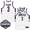 Jaylin Stewart Jersey #3 UConn Huskies 2024 NCAA Basketball National Champions White 5 Jaylin Stewart Jersey #3 UConn Huskies 2024 NCAA Basketball National Champions White