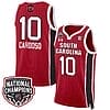 Kamilla Cardoso Jersey #10 South Carolina Gamecocks Basketball 2024 National Champions All Stitched Red