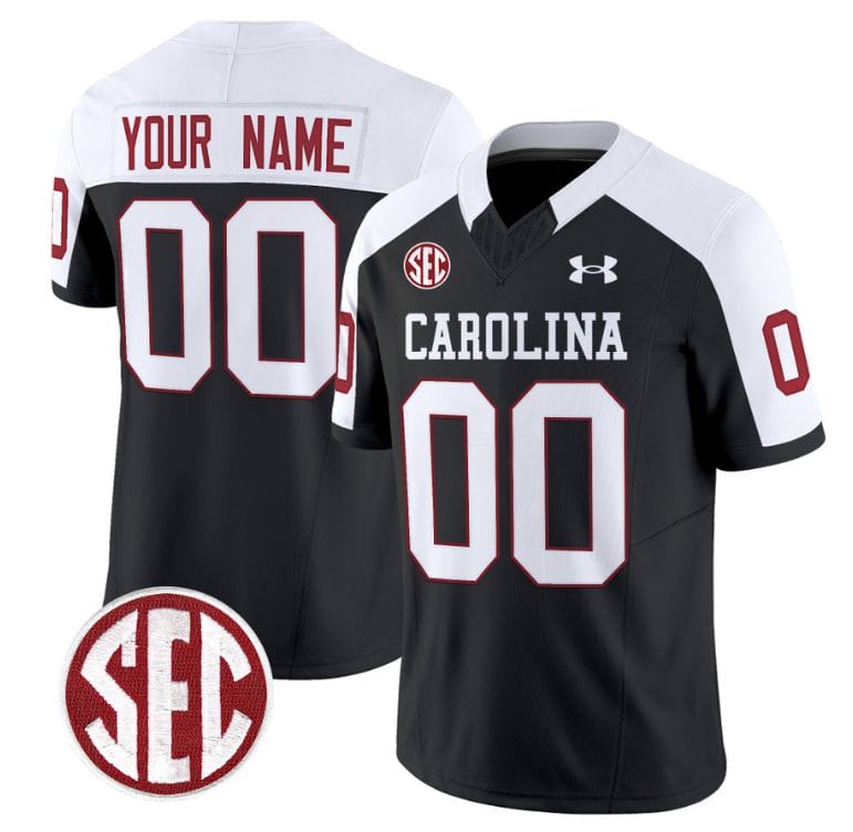 Custom South Carolina Gamecocks Jersey Name and Number Football 1980 Throwback Vapor Limited Black Alternate 8 Custom South Carolina Gamecocks Jersey Name and Number Football 1980 Throwback Vapor Limited Black Alternate