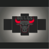 Chicago Bulls Logo Basketball – 5 Panel Canvas Prints Wall Art Home Decor Frame Set 11 News 5 Panels Chicago Bulls Painting HD Printed On Canvas Wall Art Picture Home 1024x1024