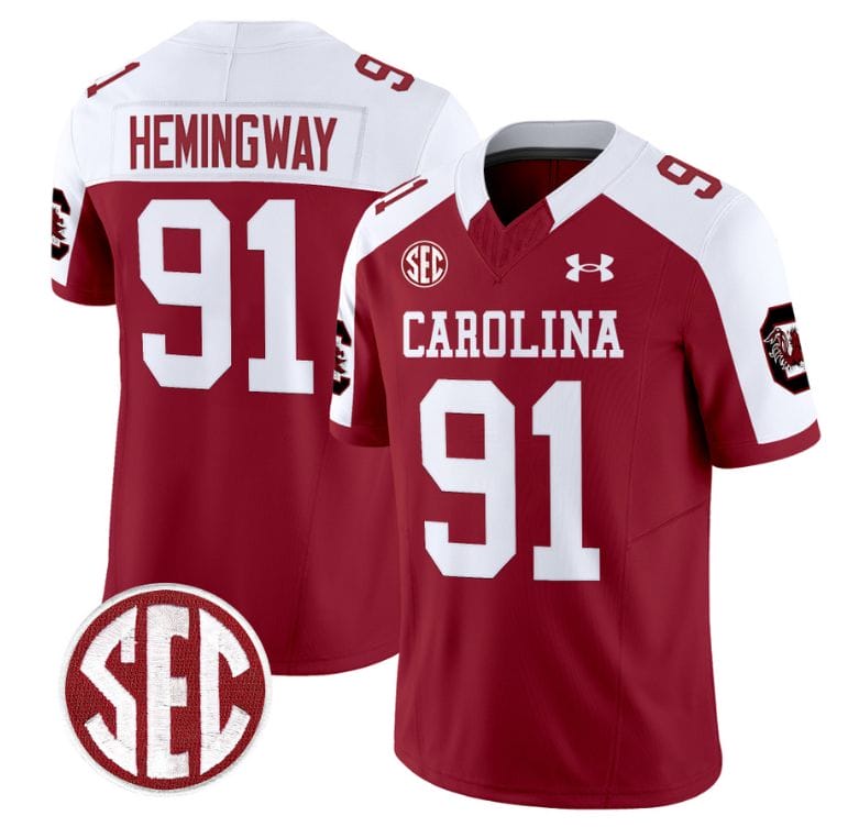 Tonka Hemingway Jersey #91 South Carolina Gamecocks Football 1980 Throwback Vapor Limited Garnet Alternate 8 Tonka Hemingway Jersey #91 South Carolina Gamecocks Football 1980 Throwback Vapor Limited Garnet Alternate