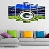 Green Bay Packers Stadium Football – 5 Panel Canvas Prints Wall Art Home Decor Frame Set 7 green bay packers stadium logo nfl football canvas wall art nfl 5259273994329