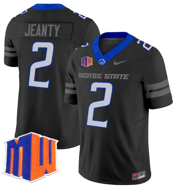 Ashton Jeanty Jersey #2 Boise State Broncos Vapor Limited College Football Stitched Black 8 Ashton Jeanty Jersey #2 Boise State Broncos Vapor Limited College Football Stitched Black