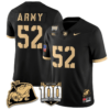 Austin Hill Jersey #52 Army Black Knights Vapor Limited College Football Stitched Black