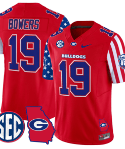 Brock Bowers Jersey #19 Georgia Bulldogs American Style Vapor Limited Football Stitched Red