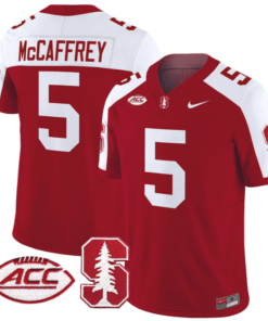 Christian McCaffrey Jersey #5 Stanford Cardinal Vapor Limited College Football Stitched Crimson Alternate