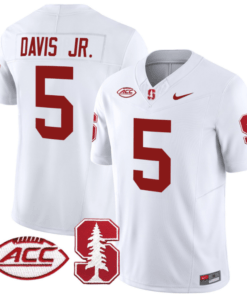 Chris Davis Jr Jersey #5 Stanford Cardinal Vapor Limited College Football Stitched White