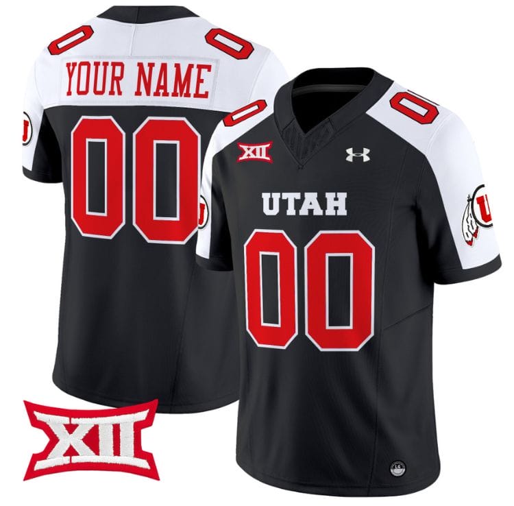 Custom Utah Utes Jersey Name and Number Vapor Limited College Football Stitched Black Alternate 8 Custom Utah Utes Jersey Name and Number Vapor Limited College Football Stitched Black Alternate