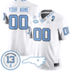 Custom North Carolina Tar Heels Jersey Name and Number Vapor College Football Stitched White 5 Custom North Carolina Tar Heels Jersey Name and Number Vapor College Football Stitched White