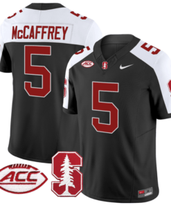 Christian McCaffrey Jersey #5 Stanford Cardinal Vapor Limited College Football Stitched Black Alternate