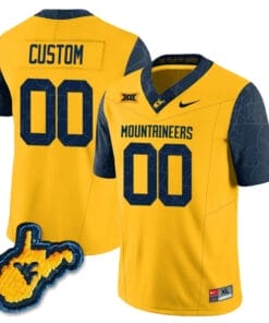 Custom West Virginia Mountaineers Jersey Name and Number College Football Country Roads