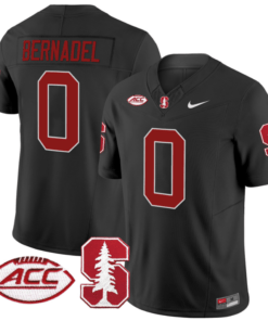 Gaethan Bernadel Jersey #0 Stanford Cardinal Vapor Limited College Football Stitched Black