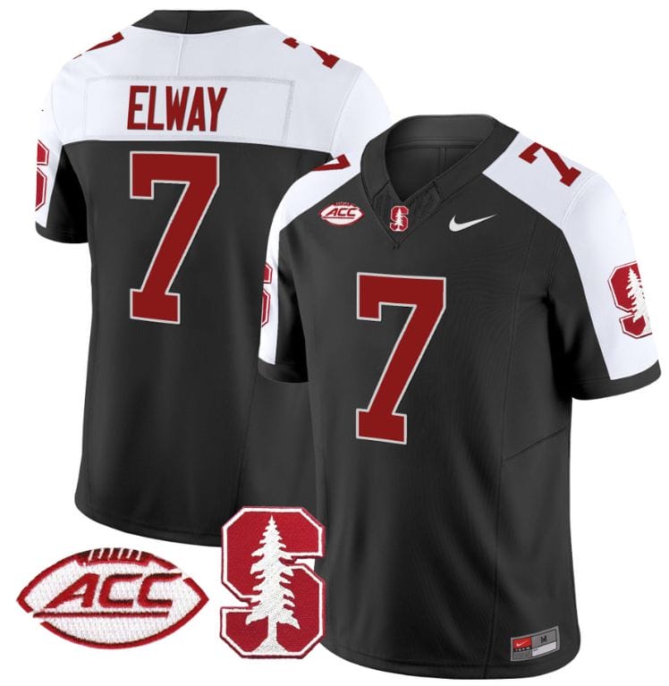 John Elway Jersey #7 Stanford Cardinal Vapor Limited College Football Stitched Black Alternate 8 John Elway Jersey #7 Stanford Cardinal Vapor Limited College Football Stitched Black Alternate