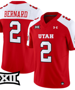 Micah Bernard Jersey #2 Utah Utes Vapor Limited College Football Stitched Red Alternate