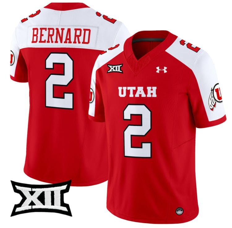 Micah Bernard Jersey #2 Utah Utes Vapor Limited College Football Stitched Red Alternate 8 Micah Bernard Jersey #2 Utah Utes Vapor Limited College Football Stitched Red Alternate