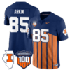 Tanner Arkin Jersey #85 Illinois Fighting Vapor Limited College Football Stitched Throwback 4 Tanner Arkin Jersey #85 Illinois Fighting Vapor Limited College Football Stitched Throwback