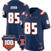 Tanner Arkin Jersey #85 Illinois Fighting Vapor Limited College Football Stitched Navy 5 Tanner Arkin Jersey #85 Illinois Fighting Vapor Limited College Football Stitched Navy