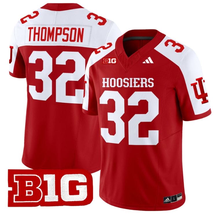 Custom Indiana Hoosiers Jersey Name and Number Vapor Limited Football Crimson Alternate 8 A861AWQ