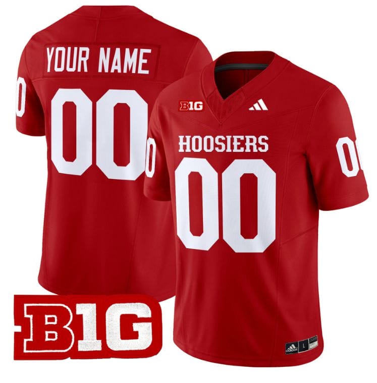 Custom Indiana Hoosiers Jersey Name and Number Vapor Limited Football Crimson 8 Custom Indiana Hoosiers Jersey Name and Number Vapor Limited Football Crimson
