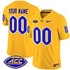 Custom Pittsburgh Panthers Jersey Name and Number Vapor Limited College Football Stitched Gold