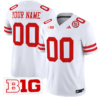 Custom Nebraska Cornhuskers Jersey Name and Number Vapor Limited Football White