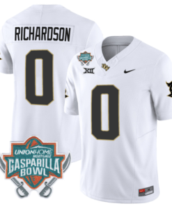 Johnny Richardson Jersey #0 UCF Knights Unionhome Patch Vapor Football Stitched White