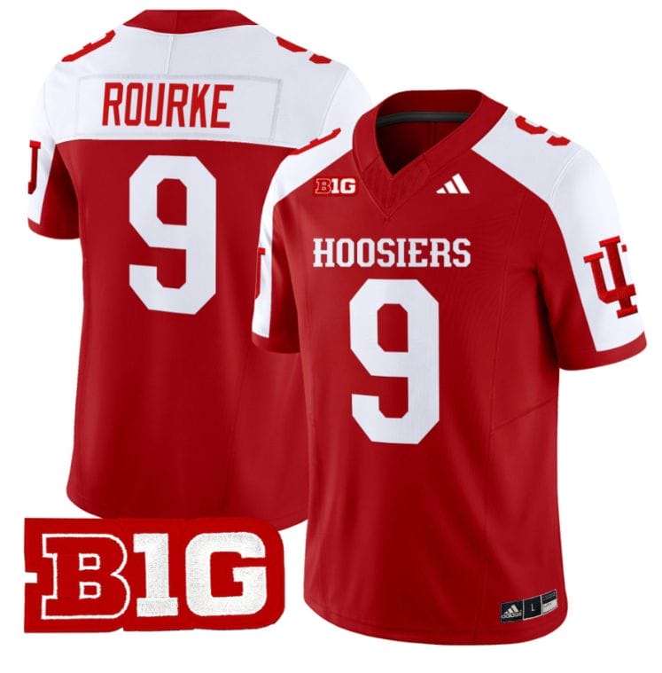 Kurtis Rourke Jersey #9 Indiana Hoosiers Vapor Limited Football Crimson Alternate 8 Kurtis Rourke Jersey #9 Indiana Hoosiers Vapor Limited Football Crimson Alternate