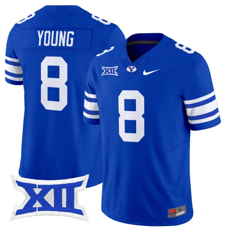 Steve Young Jersey #8 BYU Cougars Vapor Limited College Football Stitched Royal 8 Steve Young Jersey #8 BYU Cougars Vapor Limited College Football Stitched Royal