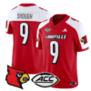 Tyler Shough Jersey #9 Louisville Cardinals Vapor Football Stitched Red Alternate
