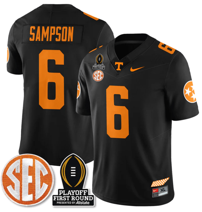 Dylan Sampson Jersey #6 Tennessee Vols Playoff First Round Patch Football All Stitched 5 Dylan Sampson Jersey #6 Tennessee Vols Playoff First Round Patch Football All Stitched - Image 5