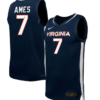 Dai Dai Ames Jersey #7 Virginia Cavaliers NIL Basketball Navy 4 Dai Dai Ames Jersey #7 Virginia Cavaliers NIL Basketball Navy