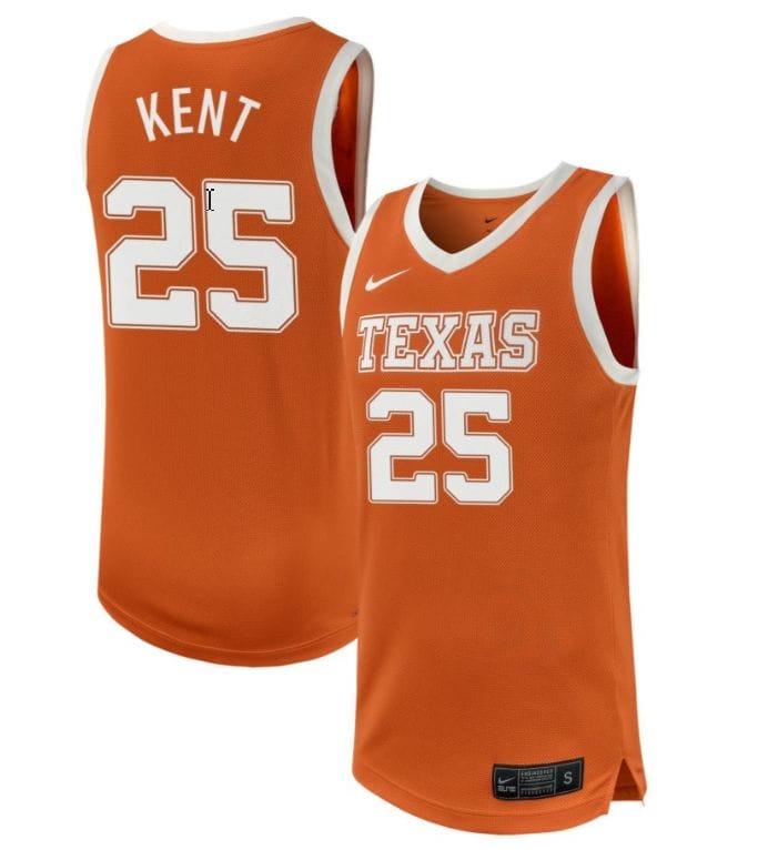 Jayson Kent Jersey #25 Texas Longhorns NIL Basketball Texas Orange 1 Jayson Kent Jersey #25 Texas Longhorns NIL Basketball Texas Orange