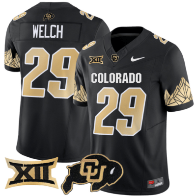 Micah Welch Jersey #29 Colorado Buffaloes Vapor Limited Football Black 16 Micah Welch Jersey #29 Colorado Buffaloes Vapor Limited Football All Stitched